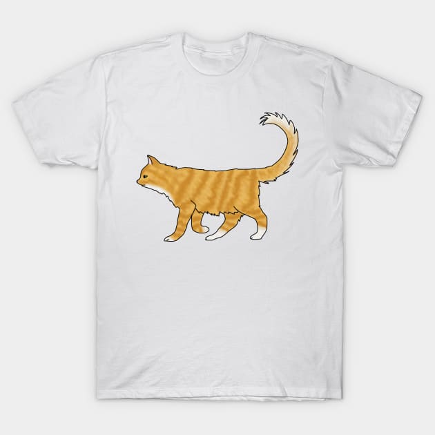 Fluffy orange cat T-Shirt by Becky-Marie